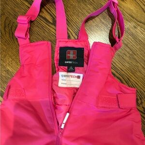 Swiss Tech Kids Bright Pink Overalls